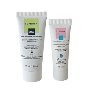 NWT Sephora Bright Skin Exfoliating Scrub and All Day Hydrator minis